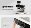 PSH7B-EU  Semi-automatic Coffee Grinder with 20Bar Dual Boiler System, 58mm Grounding Hammer, 30-grit setting, 250g Bean Storage