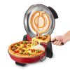 Pizza Oven, 12 in Electric Pizza Maker, 1200W Electric Pizzas Cooker with Cordierite Stone, 5-Mode Temperature Control