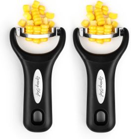 Stainless Steel Corn Peeler – Corn on the Cob Stripper Tool – Durable & Efficient Kernel Remover Tool – Easy to Use Kernel Cutter - Dishwasher Safe Ki