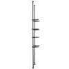 Over the Toilet Storage, 4-Tier Adjustable Over Toilet Bathroom Organizer, Low-carbon Steel 53"-132" Tall Storage Shelf Rack