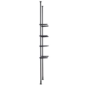 Over the Toilet Storage, 4-Tier Adjustable Over Toilet Bathroom Organizer, Low-carbon Steel 53"-132" Tall Storage Shelf Rack