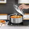 SOGA 23L Top-Grade Thick Stainless Steel Stock Pot 18/10 – Heavy-Duty Cooking Pot for Soup, Stew, Boiling, and Catering