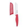(2 pack) Professional 5-inch Ceramic Kitchen Santoku Knife in Red