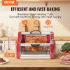Shawarma Grill Machine, Chicken Shawarma Cooker Machine Countertop, Electric Stainless Steel Broiler Gyro Rotisserie Oven Doner Kebab Machine