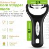 Stainless Steel Corn Peeler – Corn on the Cob Stripper Tool – Durable & Efficient Kernel Remover Tool – Easy to Use Kernel Cutter - Dishwasher Safe Ki