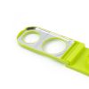 Boiled Egg Slicer Stainless Steel Double Head Egg Slicer Cutter Egg Slicer and Cutter for Egg Ham Mushrooms Banana Kitchen Gadget Tool