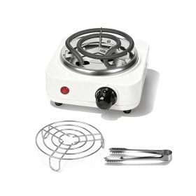 Charcoal Burner Compact Coal Burner with Tools (Color: White, Type: Kitchen Supplies)