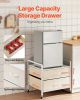 Mini Fridge Stand with Storage, 176 lb-Capacity Mini Fridge Table with 2 Drawers & 4 Swivel Wheels, Mobile Mini Fridge Shelf